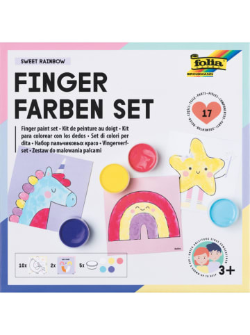 folia PAPER Zestaw "Sweet Rainbow" do malowania palcami - 3+
