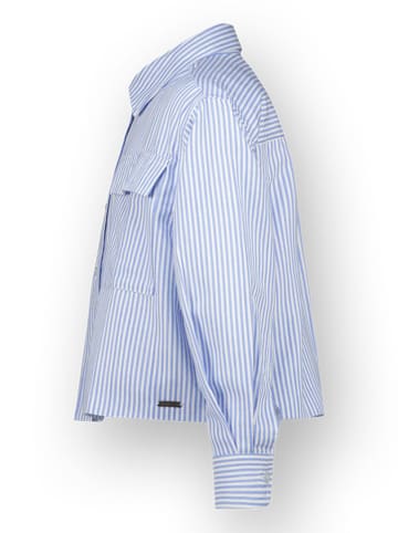 RAIZZED® Bluse in Hellblau/ Weiß