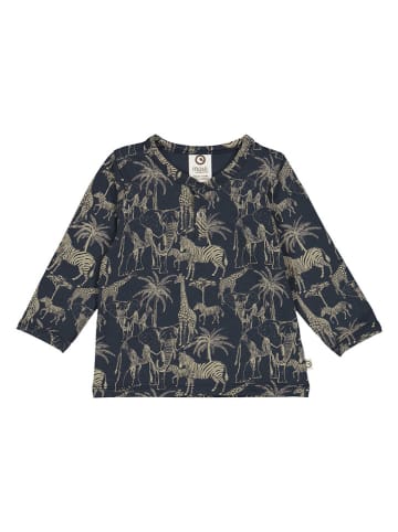 müsli Longsleeve in Beige/ Dunkelblau
