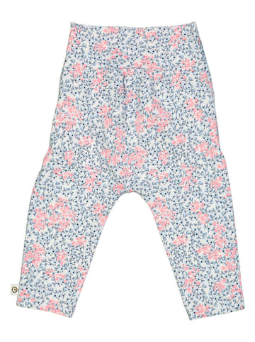 müsli Sweatbroek wit/lichtblauw/lichtroze