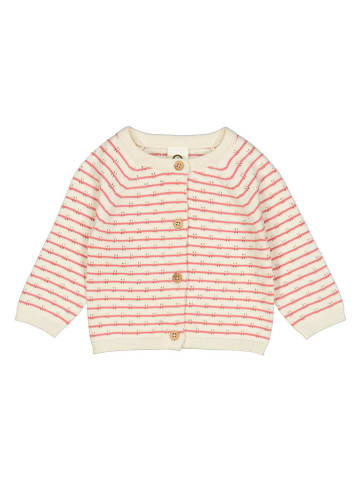 müsli Cardigan in Creme/ Pink