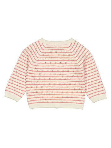müsli Cardigan in Creme/ Pink
