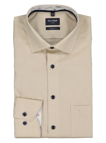OLYMP Blouse "Luxor" - modern fit - beige