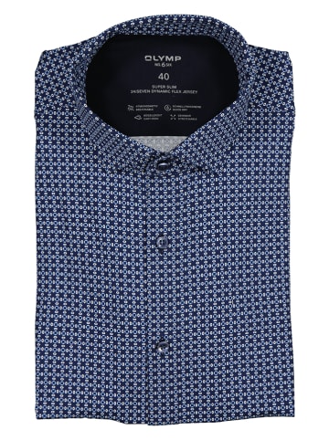 OLYMP Hemd ''24/7 - No 6'' - Super Slim - in Dunkelblau