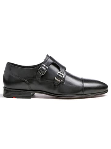 LLOYD Leder-Monkstraps "Mailand" in Schwarz