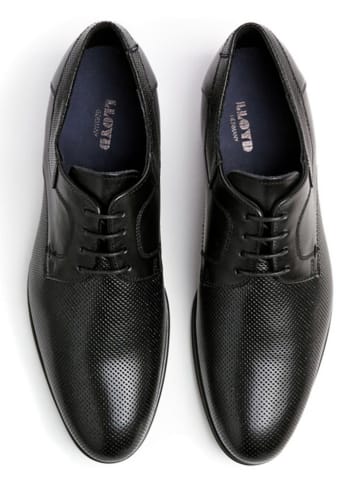 LLOYD Leren veterschoenen "Levin" zwart