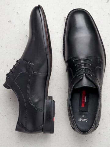 LLOYD Leder-Schnürschuhe "Garvin" in Schwarz
