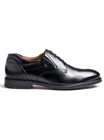 LLOYD Leder-Schnürschuhe "Kos" in Schwarz