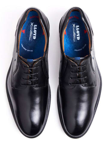 LLOYD Leder-Schnürschuhe "Kos" in Schwarz