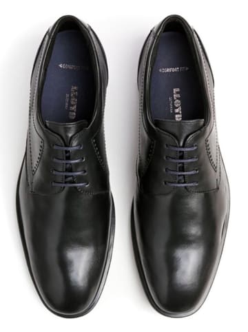 LLOYD Leder-Schnürschuhe "Kalmar" in Schwarz