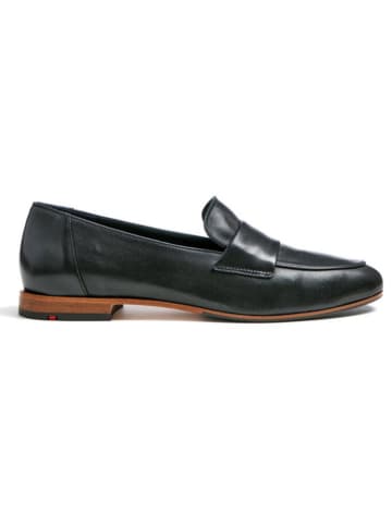 LLOYD Leder-Slipper in Schwarz