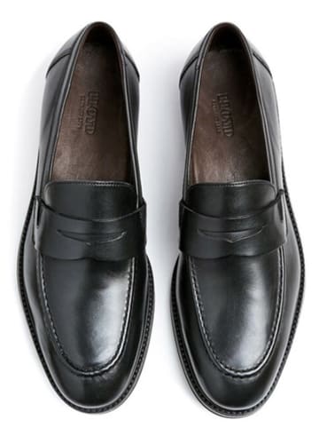 LLOYD Leder-Slipper "Reynold" in Schwarz