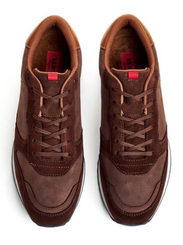LLOYD Leder-Sneakers "Edmond" in Hellbraun/ Braun