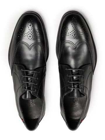 LLOYD Leder-Schnürschuhe "Farley" in Schwarz