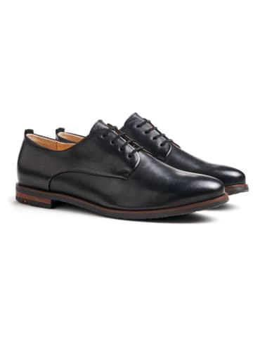 LLOYD Leren veterschoenen zwart