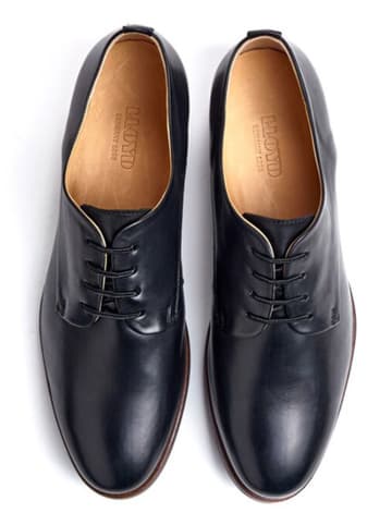 LLOYD Leren veterschoenen zwart