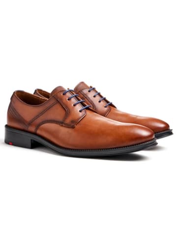 LLOYD Leder-Schnürschuhe "Gala" in Hellbraun