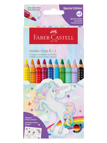 Faber-Castell Buntstifte "Colour Grip Einhorn" - 8 + 2 Stück