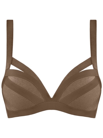 Marlies Dekkers Biustonosz push-up "Wing Power" w kolorze brązowym