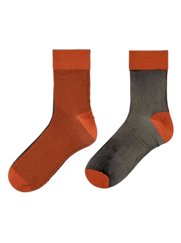 Happy Socks Skarpety w kolorze jasnobrązowo-szarym
