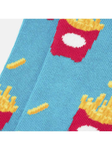 Happy Socks Skarpety w kolorze błękitno-czerwonym
