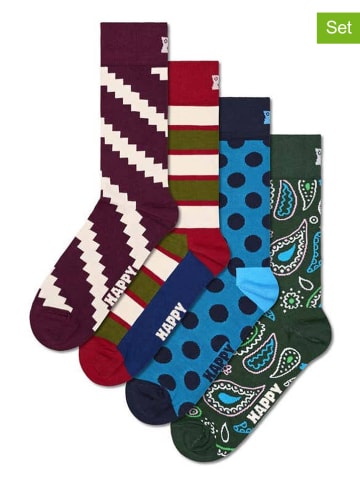 Happy Socks 4tlg. Geschenkset in Bunt