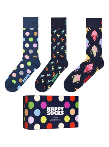 Happy Socks 3er-Set: Socken in Bunt