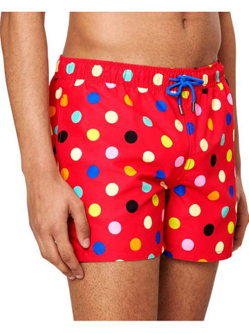 Happy Socks Badeshorts in Rot/ Bunt