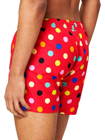 Happy Socks Badeshorts in Rot/ Bunt
