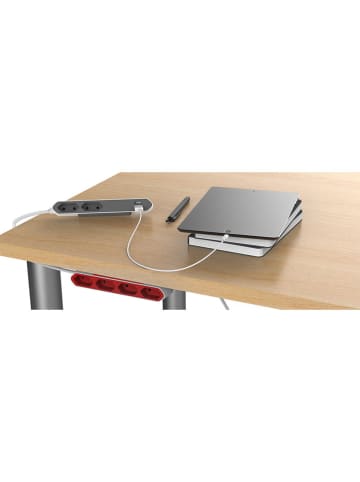 Designnest Steckdosenleiste in Schwarz/ Weiß