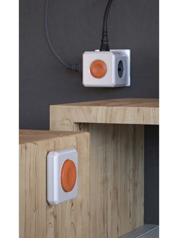 Designnest Steckdosenwürfel "Power Cube" in Weiß