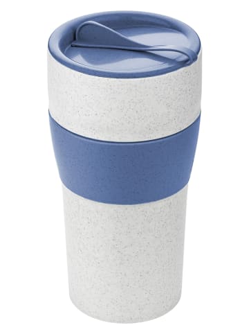 koziol Becher "Aroma To Go XL" in Weiß/ Blau - 700 ml