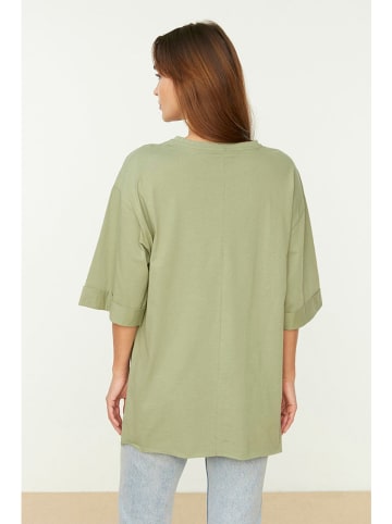 trendyol Koszulka w kolorze khaki