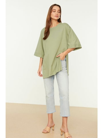 trendyol Koszulka w kolorze khaki