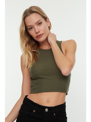 trendyol Top w kolorze khaki