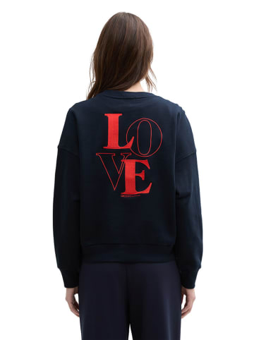 TOM TAILOR Denim Sweatshirt donkerblauw