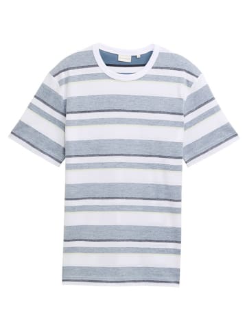 Tom Tailor Shirt blauw/wit