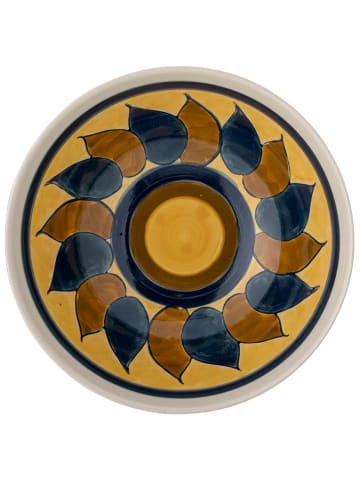 Bloomingville Kom "Heikki" geel/bruin/blauw - Ø 19 cm