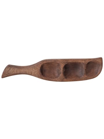 Bloomingville Misa "Thorun" w kolorze brązowym do serwowania - 45 x 27 x 14 cm