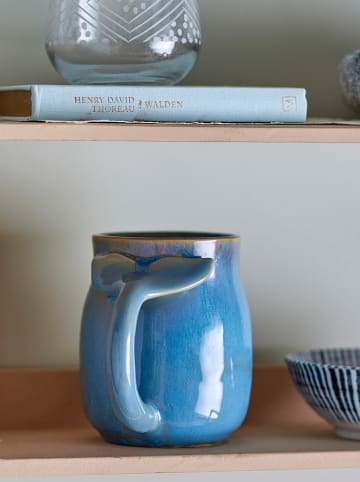 Bloomingville Tasse "Rinat" in Blau - (H)11,5 x  Ø 9,5 cm
