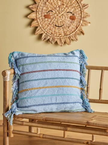 Bloomingville Kussen "Frey" lichtblauw - (L)45 x (B)45 cm