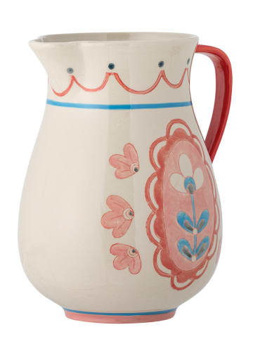 Bloomingville Krug "Odina" in Rosa/ Weiß - (H)24 x  Ø 17 cm