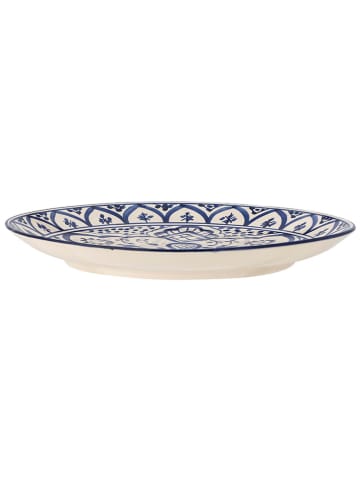 Bloomingville Speiseteller "Karlie" in Blau - Ø 27,5 cm