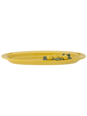 Bloomingville Servierteller "Limone" in Gelb - (B)36 x (H)21 x (T)5 cm