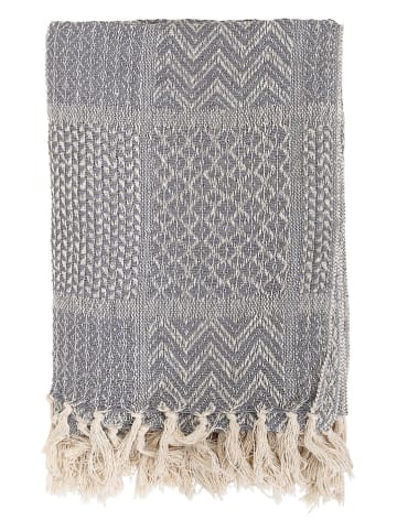 Bloomingville Plaid "Rodion" in Grau - (L)160 x (B)130 cm
