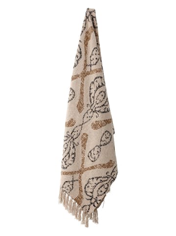 Bloomingville Plaid "Freddy" in Beige - (L)160 x (B)130 cm