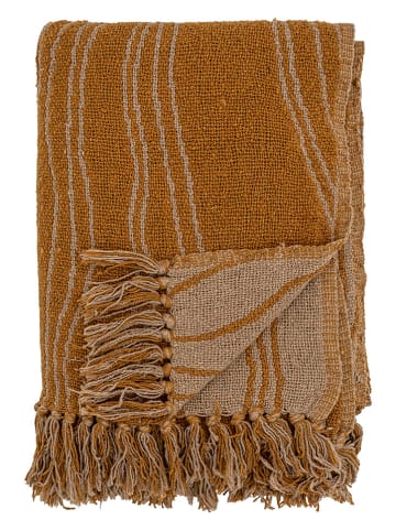 Bloomingville Plaid "Ginna" bruin - (L)160 x (B)130 cm