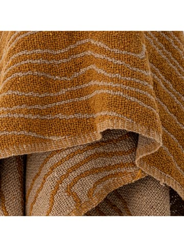 Bloomingville Plaid "Ginna" in Braun - (L)160 x (B)130 cm