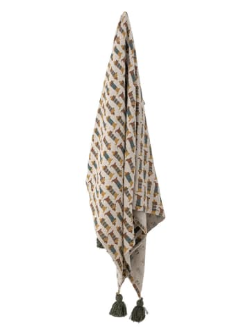 Bloomingville Plaid "Charlie" beige/bruin - (L)160 x (B)130 cm