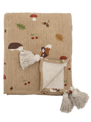 Bloomingville Plaid "Fall" beige - (L)160 x (B)130 cm